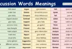 Discussion Words Meanings in English