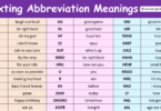 Texting Abbreviations with Meanings