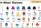 Gym Wear Names in English with Their Pictures