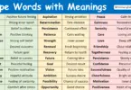 Hope Words in English