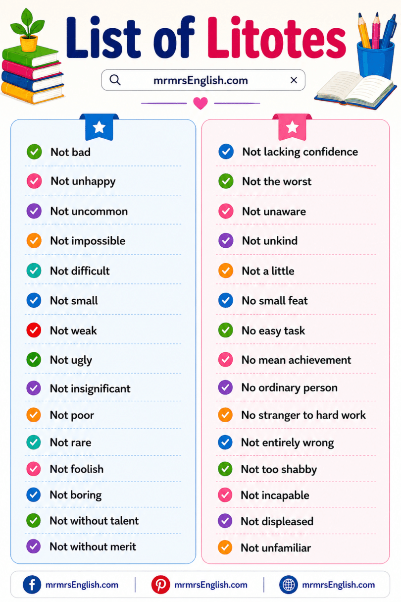 Meme Using Litotes What Is Litotes in English with Meaning and Easy Examples - MR MRS ENGLISH
