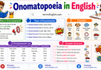 Onomatopoeia in English with Meaning and Examples