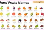 Orchard fruit Names in English with Their Pictures
