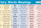 Victory Words Meanings in English