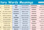 Victory Words Meanings in English