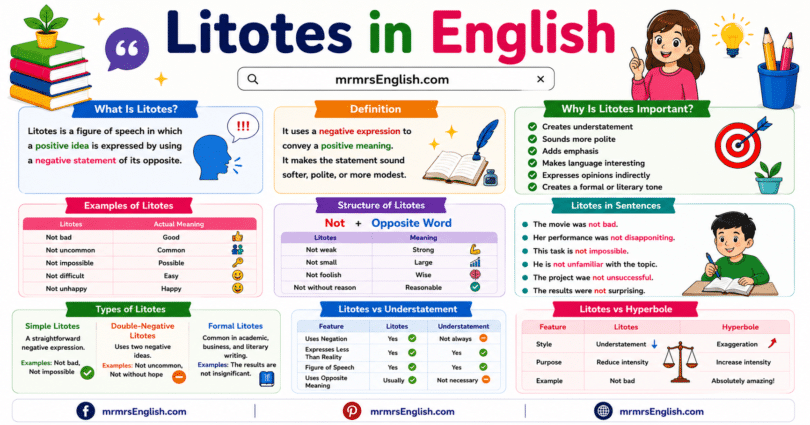 What Is Litotes in English with Meaning and Easy Examples