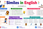 What is Simile in English with definition and Examples