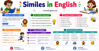 What is Simile in English with definition and Examples
