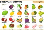 Coastal Fruits Names in English with Their Pictures