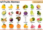 Island Fruits Names in English with Their Pictures