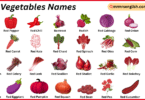 Red Vegetables Names in English with Their Pictures