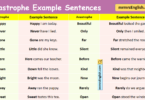 100 Anastrophe Example Sentences in English with Pictures