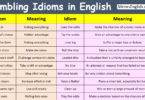 Gambling Idioms in English with their Meanings and Pictures
