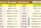 Inversion Example Sentences in English with Pictures