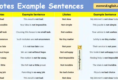Litotes Example Sentences in English with Pictures