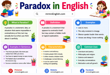 Paradox Meaning in English with Simple Definitions and Examples