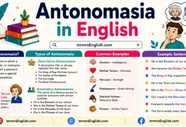 What Is Antonomasia in English Meaning and Example Sentences