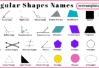 Angular Shapes Names in English with Their Pictures