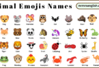 Animal Emojis Names in English with Their Pictures