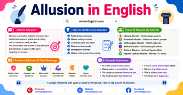 Learn Allusion in English with Meaning and Example Sentences