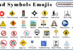 Road Symbols Emojis Names in English with Their Pictures