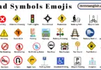 Road Symbols Emojis Names in English with Their Pictures