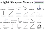 Straight Shapes Names in English and Their Pictures