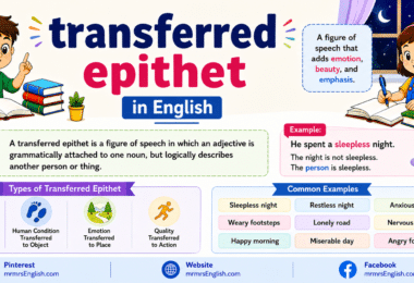 What Is Transferred Epithet Meaning, Definition, and Examples