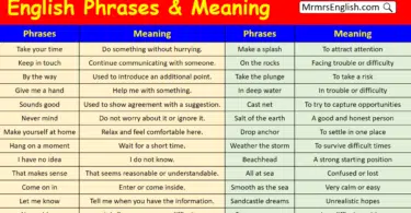 1000 English Phrases with meanings PDF