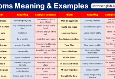 500 Idioms Meaning and Examples in English with Pictures