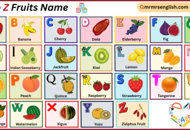 A to Z Vegetables Names in English with their Pictures