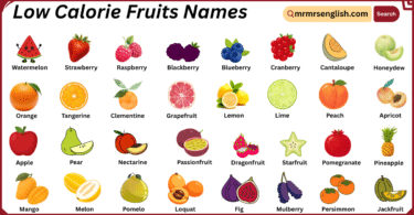 Low Calorie Fruits Names in English with Their Pictures