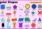 Angular Shapes with Names and Pictures