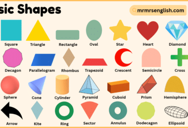 Basic Shapes with Names and Pictures