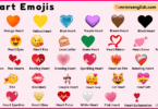 Heart Emoji Meanings in English with Pictures