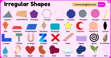 Irregular Shapes with Names and Pictures