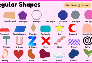 Irregular Shapes with Names and Pictures
