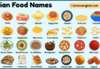 Italian Food Names with Their Pictures