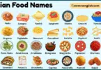 Italian Food Names with Their Pictures