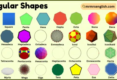 Regular Shapes with Names and Pictures
