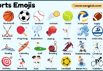 Sports Emojis with meanings and Pictures