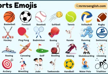 Sports Emojis with meanings and Pictures